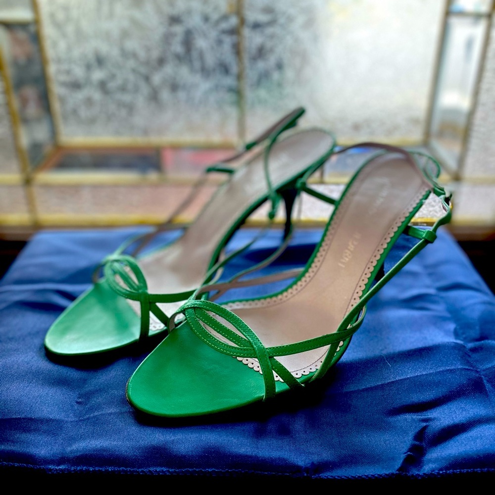 Vintage Jean-Michel Cazabat Emerald Heel